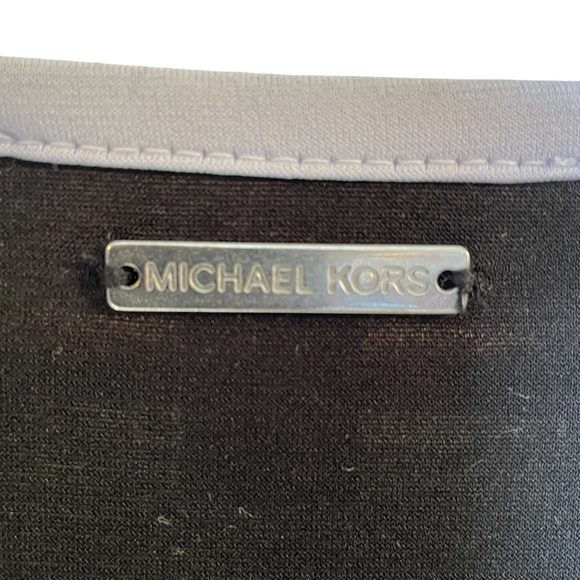 MICHAEL MICHAEL KORS Black/White Flutter Sleeve Flutter Hem Dress Extra Large - Picture 8 of 16